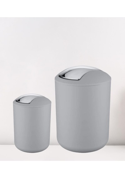 2'li Gri, Çöp Kovası 6,4 Litre Ve 2 Litre - Brasil Model