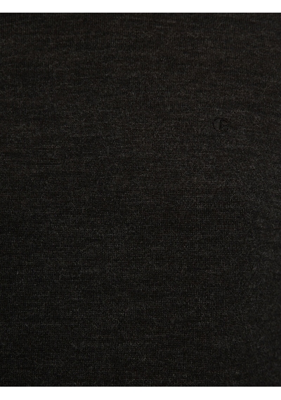 Cacharel Antrasit Slim Fit Yarım Balıkçı Basic Triko Kazak Gri