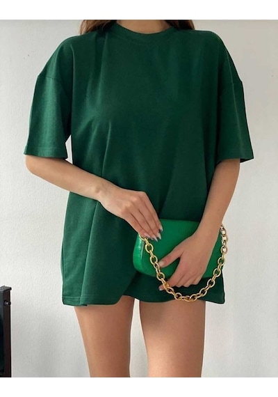 Noıssey Yeşil Düz Oversize Unisex