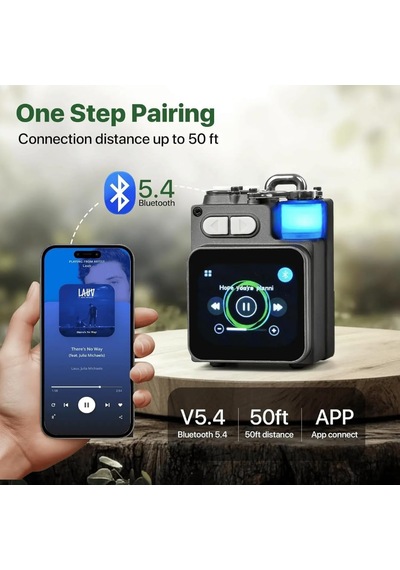 Akıllı Dokunmatik Ekran Bluetooth Hoparlör Mini Taşınabilir Ses Çalar Kablosuz Handsfree Çhassasiyet Mp3 Müzik K