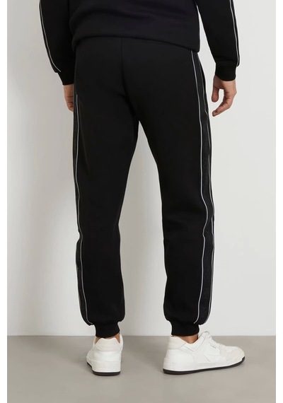 Guess Erkek Yanı Logolu Jogger Pantolon Siyah