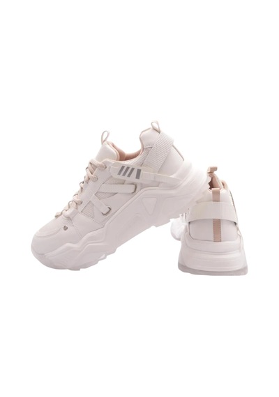 Dgn Kadın Bağcıklı Sneaker Ayakkabı Nude