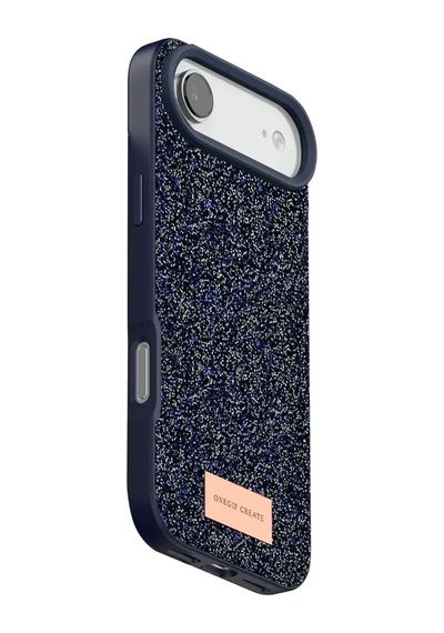 Apple iPhone Uyumlu 17 Air Bright Simli Kapak - Mavi Bz8683140906054
