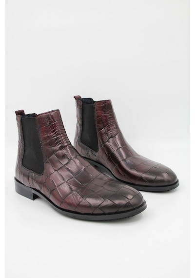 Luciano Bellini Bj3001 Reptil Erkek Klasik Bot - Bordo-bordo Bordo