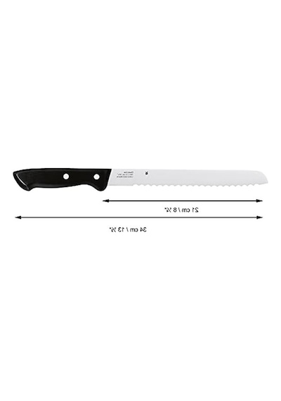 Ekmek Bıçağı, Tırtıklı Bıçak Ağzı İle 34 Cm Uzunlukta Kesim Kolaylığı Ahşap