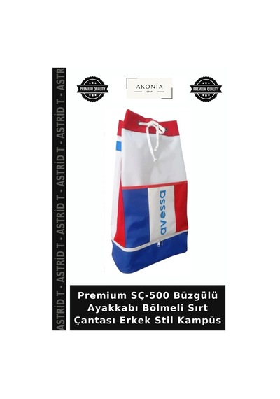 Astrid T Premium Sç-500 Büzgülü Ayakkabı Bölmeli Sırt Çantası Erkek Stil Kampüs Diğer
