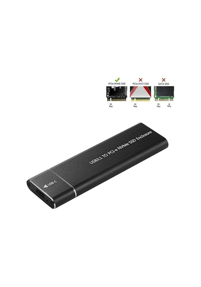 Alfais 5218 Usb 3.1 Type C To Pci-e Express Nvme SSD Hard Disk Kutusu