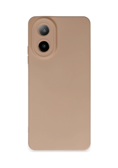 Oppo A38 Uyumlu Kılıf Nano İçi Kadife Silikon - Pudra