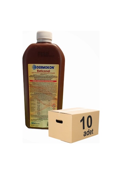 Dermokon Batikon Antiseptik Çözelti 1000ml - 10 Adet