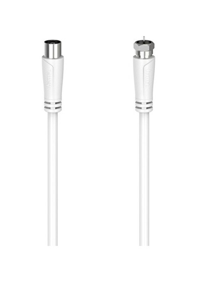 Hama HM205061 Sat Kablosu 1.5 M F Beyaz Koaksiyel Fiş