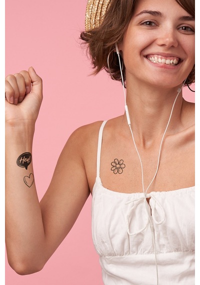 Minimal Geçici Dövme,geçici Tattoo ,vücut Dövme,kol Bilek Dövme,boyun Dövme,sırt Dövme