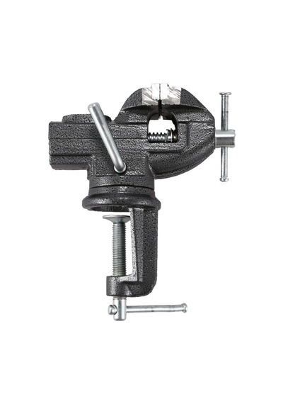Alman 60 Mm Dönerli Örslü Özel Alaşımlı Paslanmaz Dövme Çelik Mini Masa Ve Tezgah Mengenesi Gri