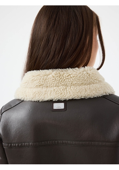 Loft Long Crop Kahverengi Kadın Mont Lf2040673 Kahverengi