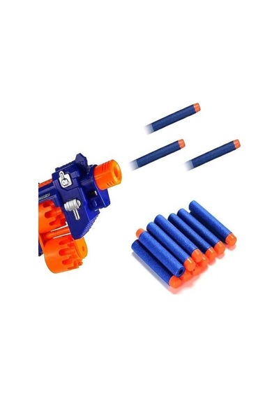 12'li Yumuşak 7cm Vantuzlu Köpük Dart Seti - Dart Tabancalarıyla Uyumlu Oyuncak Dart