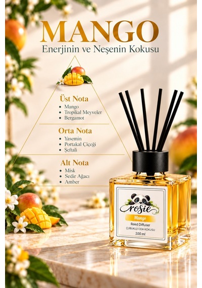 Rosie Mango 7'li Çubuklu Oda Kokusu Seti 7 X 100 Ml Canlı Ve Tropikal Koku