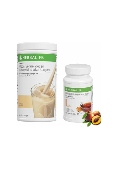 Herbalife Vanilya Aromalı Shake Ve Bitkisel Çay Şeftali Aromalı