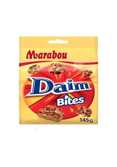 Daim Bites Mısır Gevrekli Sütlü Çikolata Kaplı,bademli Karamel Dolgulu Çikolata 145 G