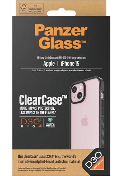 Apple Uyumlu iPhone 15 Clearcase D3o Kapak