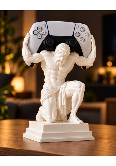 Antik Yunan Heykel Tasarımlı Gamepad Standı Ps5 Ve Xbox Uyumlu Oyun Kolu Tutucu