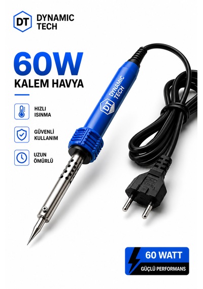 Profesyonel Lehim Makinesi Kalem Havya 60 Watt