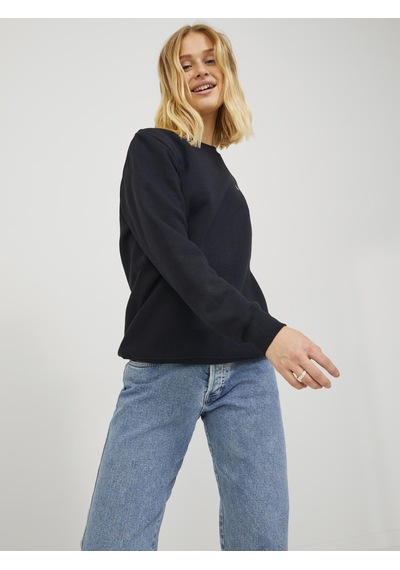 Jack & Jones Kadin Gögüs Logolu Sweatshirt - Abbie - 12223962 - 1 Black