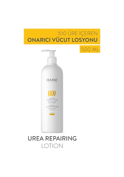 Babe 10% Urea Repairing Lotion 500ml - %10 Üre İçeren Onarıcı Vücut Losyonu