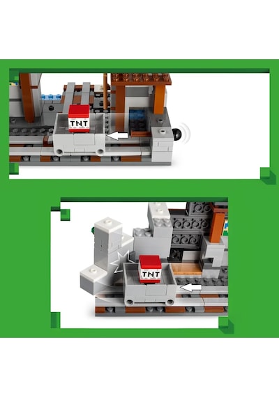 LEGO® Minecraft® Kazma Madeni 21277 - 8 Yaş ve Üzeri Çocuklar için Video Oyunu Temalı, Dekoratif Yaratıcı Oyuncak Yapım Seti (530 Parça)