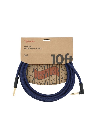 Fender 10' Angled Festival Pure Hemp Enstrüman Kablosu