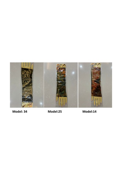 Giyilebilir Dövme 3 Çift 6 Adet Kol Çorap Dövmesi Sleeve Tattoo Set9