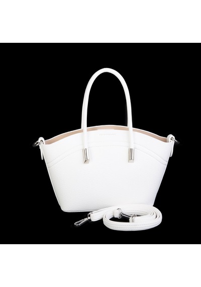 Nas Bag Kadın Mini Sepet Çanta El Ve Çapraz Çanta Beyaz Lopez 20x18cm Beyaz