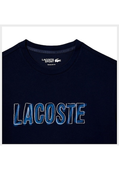 Lacoste Baskılı Tişört Lacivert