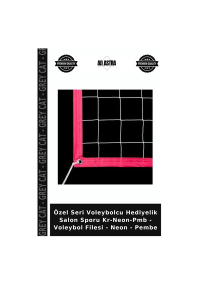 Özel Seri Voleybolcu Hediyelik Salon Sporu Kr-neon-pmb - Voleybol Filesi - Neon - Pembe