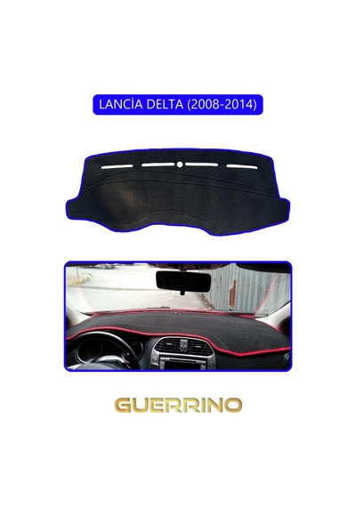 Lancia Delta 2008-2014torpido Koruma Halısı Mavi Kenar