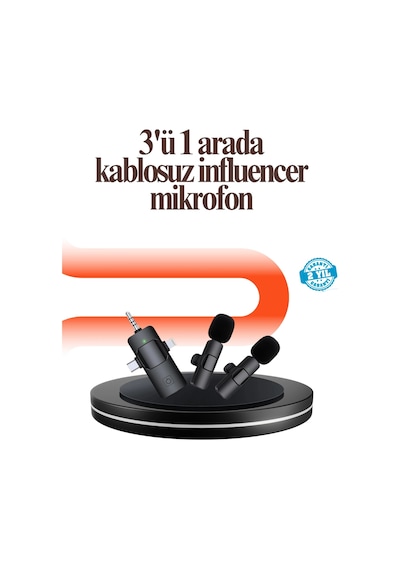 Zenvia Tak Ve Kullan Mikrofon - Gürültü Engelleyici Znv2026
