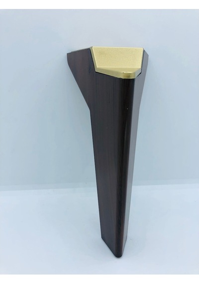 Karakoçaksesuar Plastik,16 Cm Ceviz-Gold Koltuk,Kanepe,Mobilya Ayağı (4 Adet )