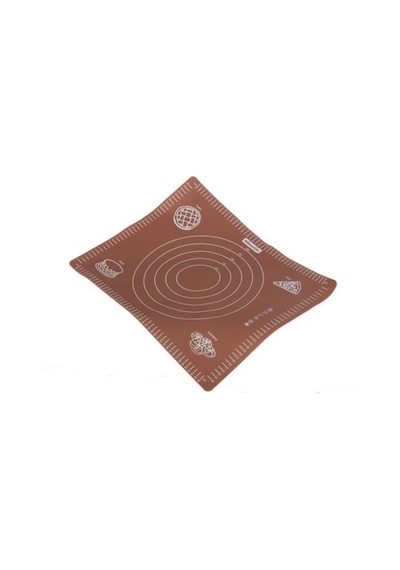 Silicolife Ölçülü Büyük Hamur Matı 45*60 CM Kahverengi