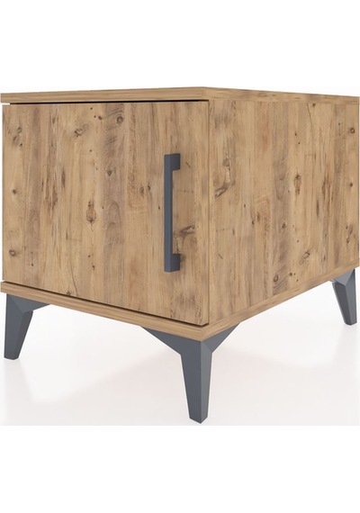 Kronos Komodin Tek Raflı Tek Kapaklı 44x59x48 Çam-çam Çam