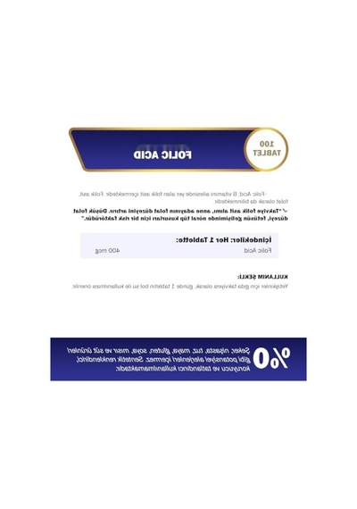 Folik Asit Takviyesi - 400 Mcg - 100 Tablet