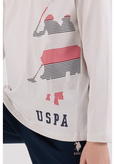 U.S. Polo Assn. U.s. Polo Assn Erkek Çocuk Gri Pijama Takımı Us2226-c-v1