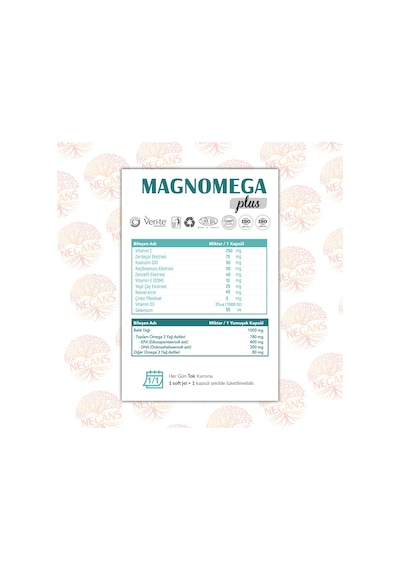 Negans Magnomega Omega 3 Balıkyağı Multivitamin 60 Kapsül