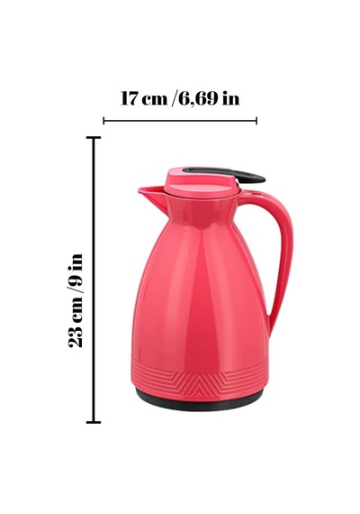 Çift Katmanlı Cam Termos, 1 Litre Kapasiteli, Isıya Dayanıklı, Piknik, Kamp, Ofis, Kafe Ve Ev Kullanımı İçin P Genel