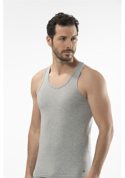 Cacharel 1302 Spor Erkek Atlet - Gri Melanj