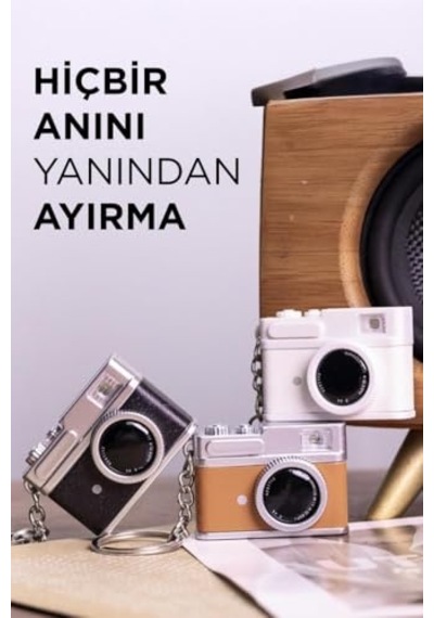 Ayrex Mini Dijital Kamera Selfie Video Vlog Kamerası Mini Anahtarlık 1080p Cmr35 Kahverengi Diğer