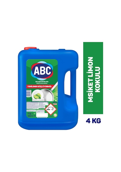 Abc Deterjan Bulaşık Deterjanı Misket Limonu 4 Kg