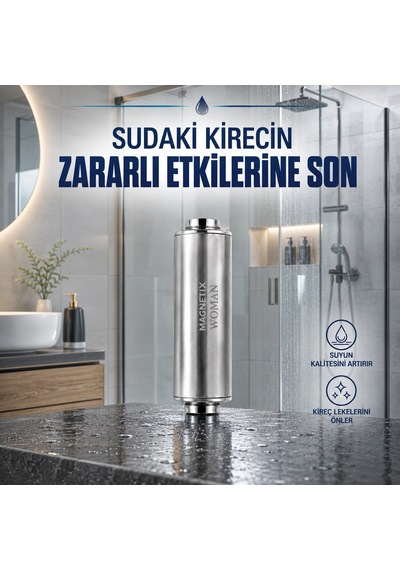 Magnetix Banyo Kireç Kırıcı 1/2 Duş Bataryası Modeli - Kireç Önleyici