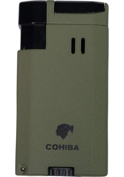 Cohiba Çift Torch Pürmüz Yeşil Puro Çakmağı - Tr8934
