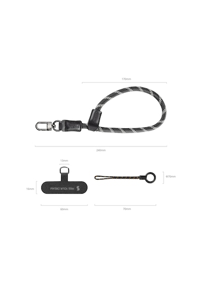 Smallrig 4990 Filmov Telefon Bileklik Kayışı Siyah