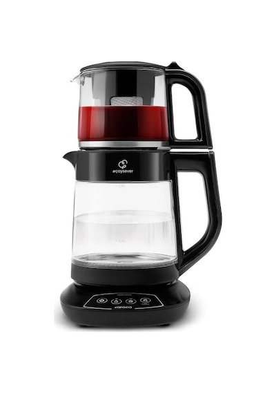 Çaysever 3 İn 1 Konuşan Cam Çay Makinesi Su Isıtıcı Ve Mama Suyu Hazırlama 1700w Black Diğer