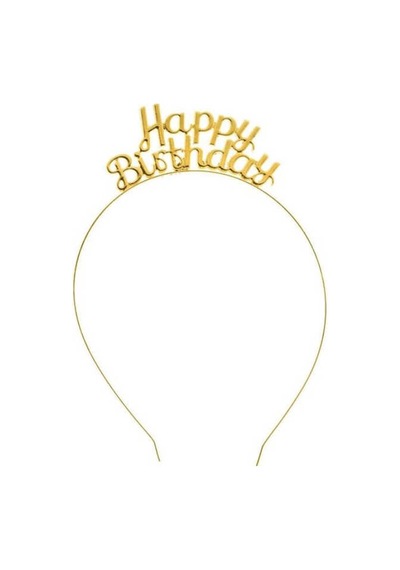 TAÇ HAPPY BIRTHDAY METAL ALTIN PK:1
