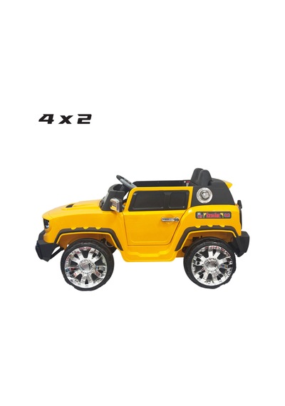 Jeep Akülü Araba 0-8 Yaş Sarı